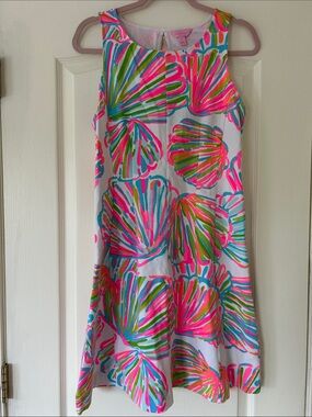 Lilly Pulitzer Pink Multicolor Shell-Print Shift Dress
